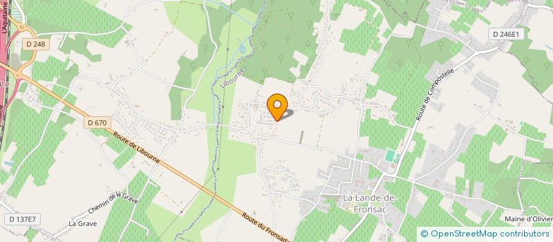 localisation de l'entreprise MADAME DOUNIA TAZI  LA LANDE-DE-FRONSAC