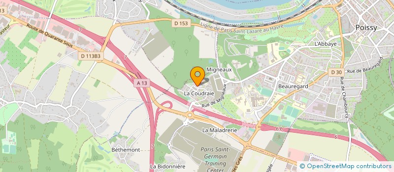 localisation de l'entreprise MADAME DOUNIA ZAOUIA  POISSY