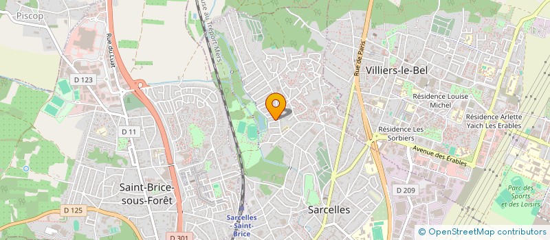 localisation de l'entreprise MADAME DOUNYA ABDELLAOUI  SARCELLES