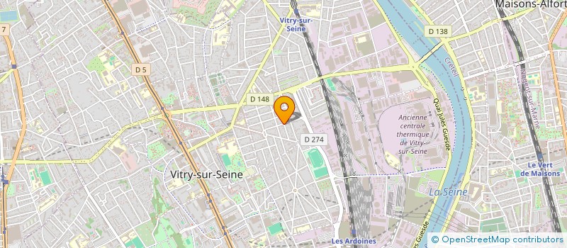 localisation de l'entreprise MADAME DOURIA HADDAD  VITRY-SUR-SEINE