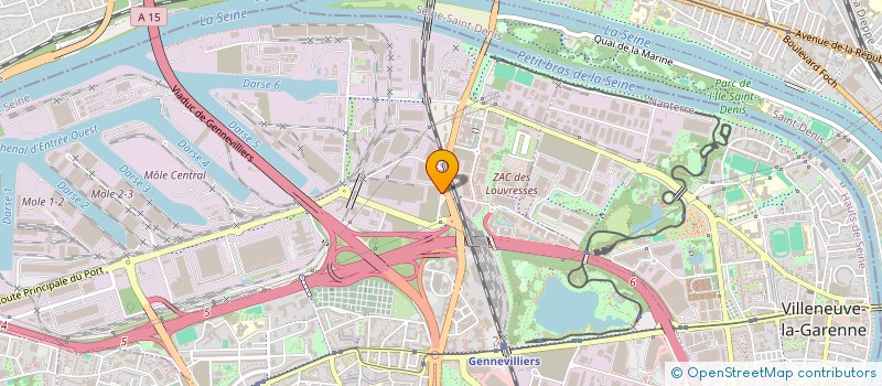 localisation de l'entreprise MADAME DRAGA COSIC à GENNEVILLIERS