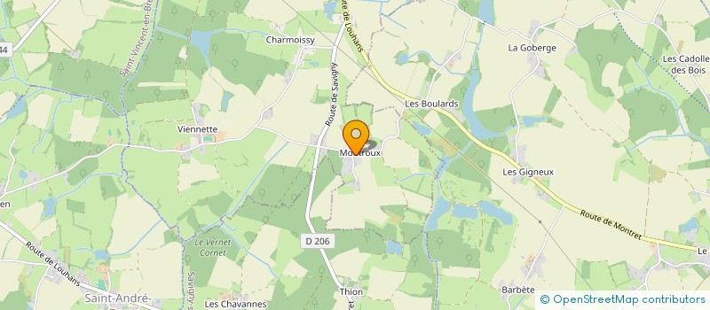 localisation de l'entreprise MADAME DRAGANA BULBIC  MONTRET