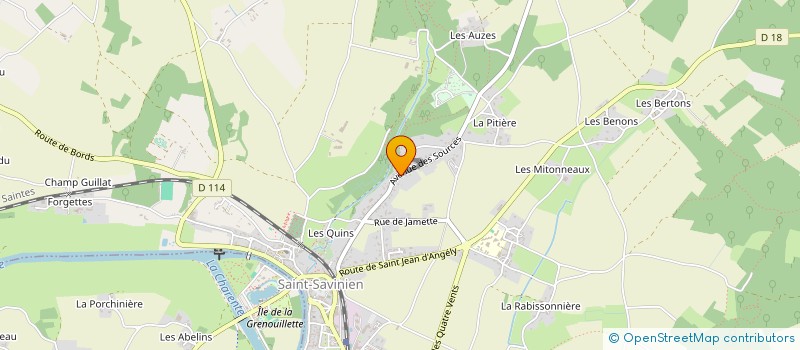 localisation de l'entreprise MADAME DRAGANA COMIC  SAINT-SAVINIEN