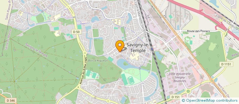 localisation de l'entreprise MADAME DRAGANA DJORDJEVIC  SAVIGNY-LE-TEMPLE