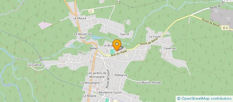 localisation de l'entreprise MADAME DRAGICA NIKOLIC à BELIN-BELIET