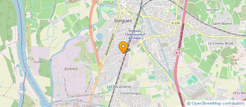 localisation de l'entreprise MADAME DRISSIA BERGHOUT  SORGUES