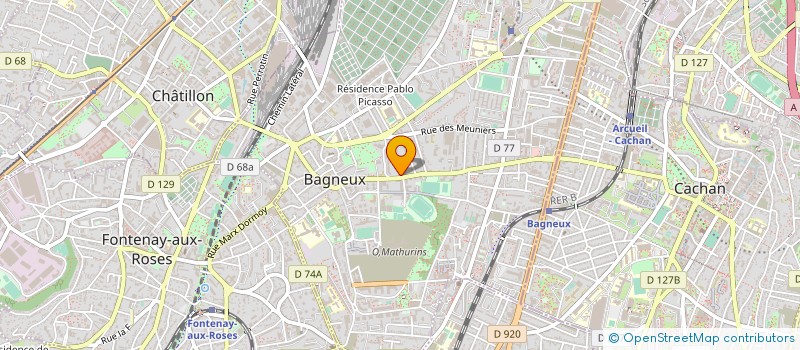 localisation de l'entreprise MADAME DROUAIRE HELY  BAGNEUX
