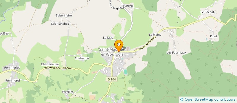 localisation de l'entreprise MADAME DUDU MESE  SAINT-MAURICE-EN-GOURGOIS