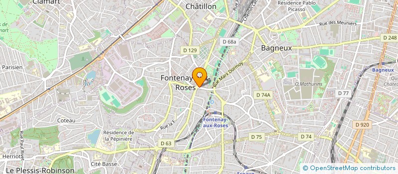 localisation de l'entreprise MADAME DUKA KUZMANOVIC à FONTENAY-AUX-ROSES