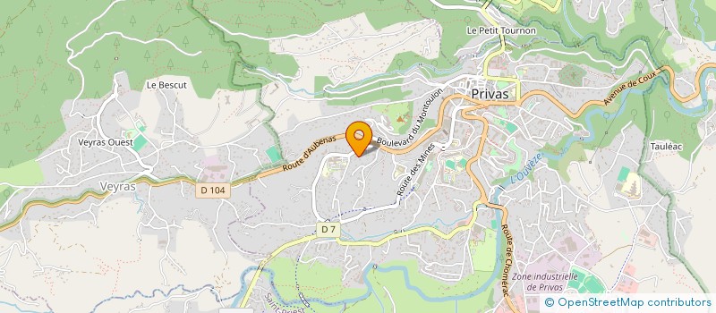 localisation de l'entreprise MADAME DULCELITE PEREIRA ALMEIDA  PRIVAS