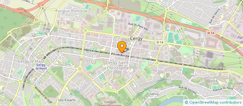 localisation de l'entreprise MADAME DULU DIBI  CERGY