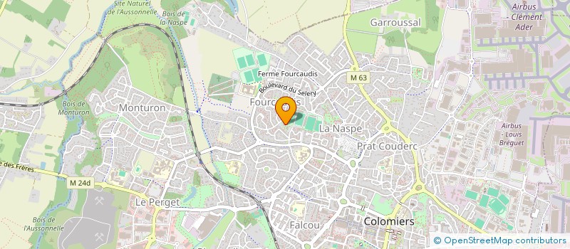 localisation de l'entreprise MADAME DUNA FERNANDEZ CRUZ à COLOMIERS