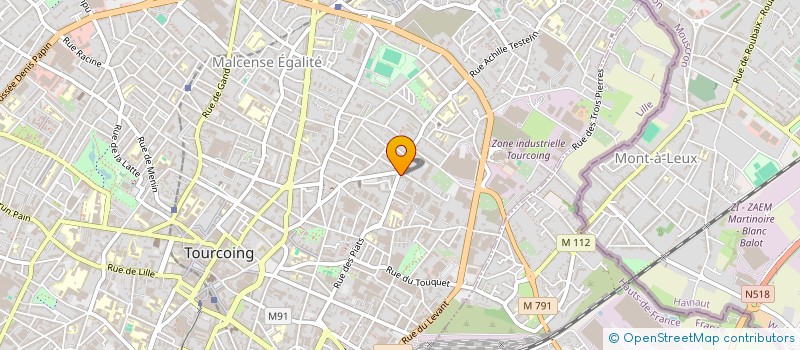 localisation de l'entreprise MADAME DUNIA ROUBA AMAR  TOURCOING