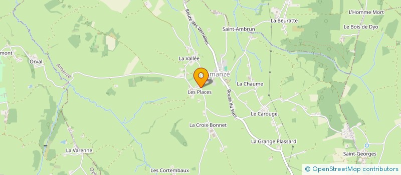 localisation de l'entreprise MADAME DUPLATRE MAGNIN  SAINT-LAURENT-EN-BRIONNAIS