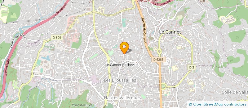 localisation de l'entreprise MADAME DUPUY COUREAUD à LE CANNET