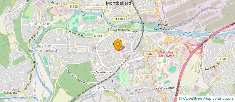localisation de l'entreprise MADAME DURDANE SENYUZ  MONTBELIARD