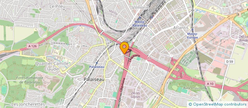 localisation de l'entreprise MADAME DURNELLE MADZOUS NDOULOU  PALAISEAU