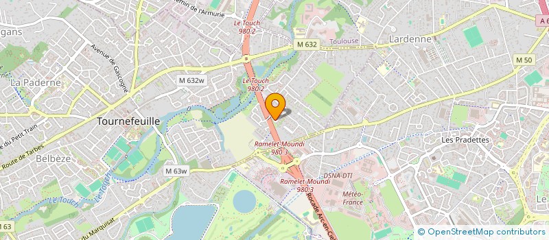 localisation de l'entreprise MADAME DUY NGOC TRAM LAM  TOURNEFEUILLE