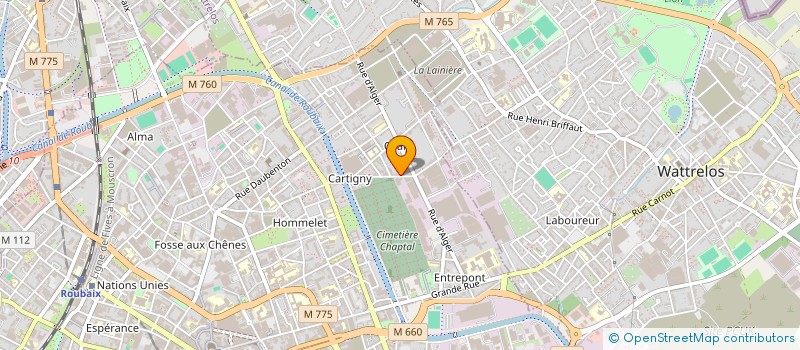 localisation de l'entreprise MADAME DUYGU VEYSANOGLU  ROUBAIX