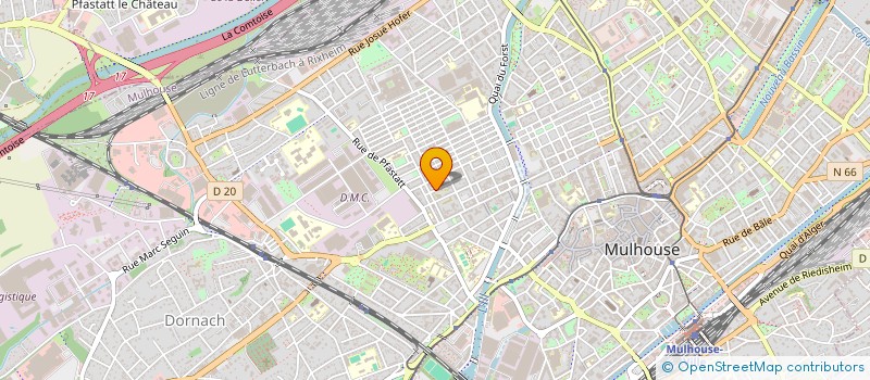 localisation de l'entreprise MADAME DYANA ALAWAD  MULHOUSE