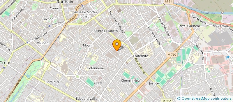 localisation de l'entreprise MADAME DYENESTY CASTOLI à ROUBAIX