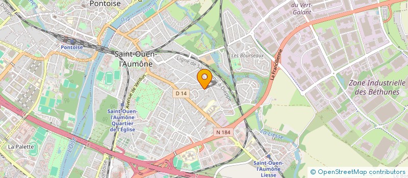 localisation de l'entreprise MADAME DYHIA AMMAM à SAINT-OUEN-L'AUMONE