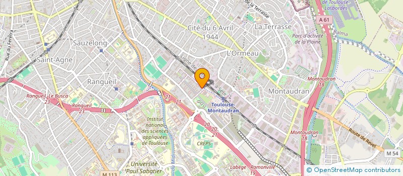 localisation de l'entreprise MADAME DYNA RAHMANI à TOULOUSE