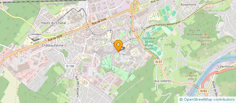 localisation de l'entreprise MADAME DZENANA HELJIC  BESANCON