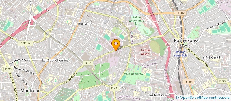 localisation de l'entreprise MADAME E CART  MONTREUIL