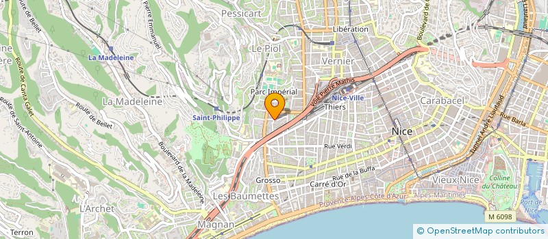 localisation de l'entreprise MADAME E VANIET à NICE