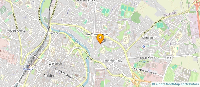 localisation de l'entreprise MADAME EBLIM KOUADIO à POITIERS