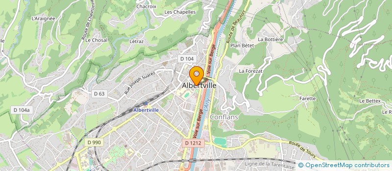 localisation de l'entreprise MADAME EBY NANDOH  ALBERTVILLE