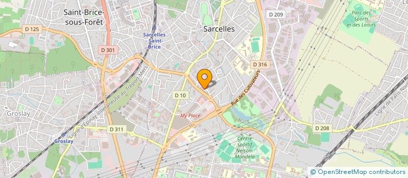localisation de l'entreprise MADAME ECATERINA BRAGA à SARCELLES