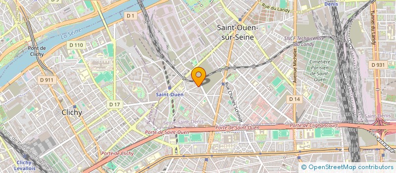 localisation de l'entreprise MADAME ECATERINA JITNIC  SAINT-OUEN-SUR-SEINE