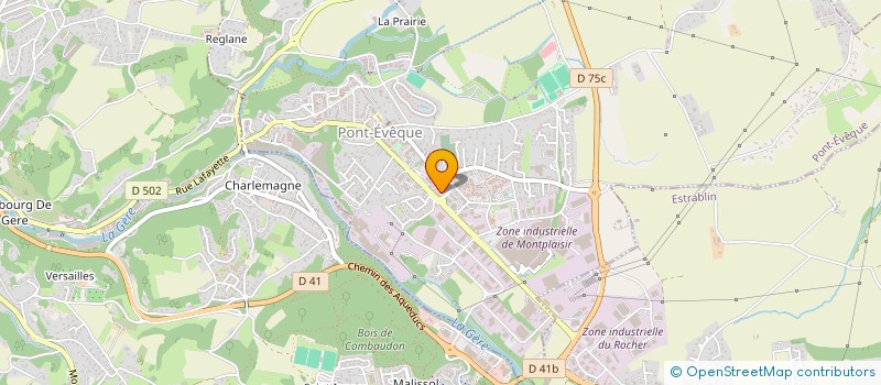 localisation de l'entreprise MADAME EDANIA TALEB HACINE  PONT-EVEQUE