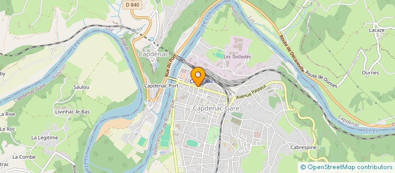 localisation de l'entreprise MADAME EDELINE JOANNA DRUOT  CAPDENAC-GARE