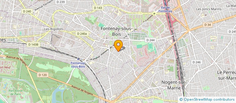 localisation de l'entreprise MADAME EDEN AMAR à FONTENAY-SOUS-BOIS