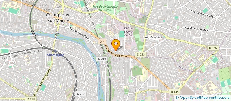 localisation de l'entreprise MADAME EDEN BENSIMON  CHAMPIGNY-SUR-MARNE