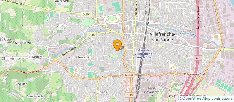 localisation de l'entreprise MADAME EDEN BOULANGER  VILLEFRANCHE-SUR-SAONE