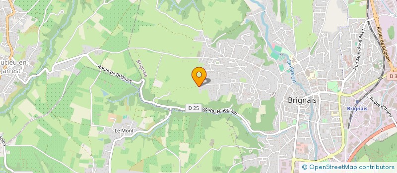 localisation de l'entreprise MADAME EDEN HURTER  BRIGNAIS