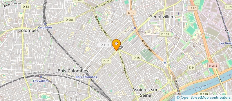 localisation de l'entreprise MADAME EDIENE DE FATIMA CARVALHO ALMEIDA à ASNIERES-SUR-SEINE