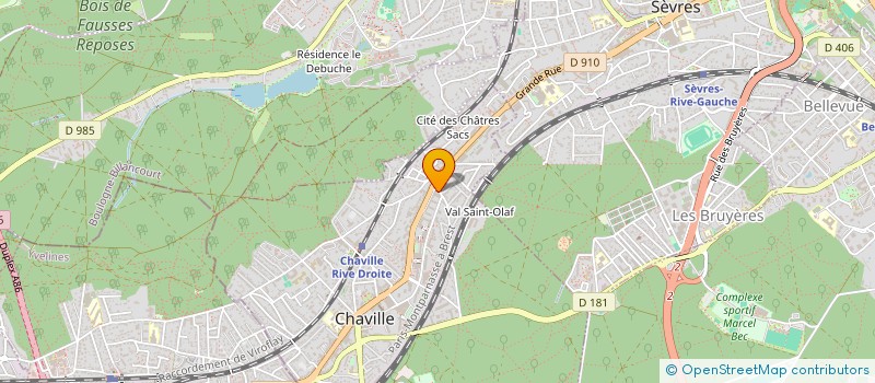 localisation de l'entreprise MADAME EDINEIA ALVES DE PAULA à CHAVILLE