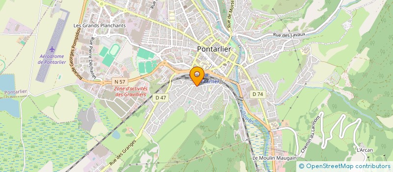 localisation de l'entreprise MADAME EDISA TUGRUL à PONTARLIER
