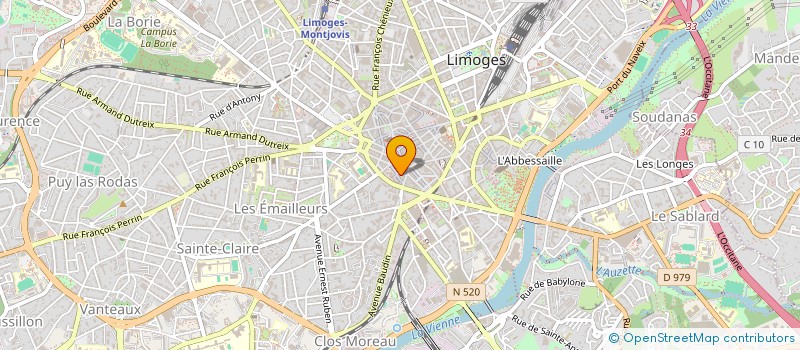 localisation de l'entreprise MADAME EDIT' à LIMOGES