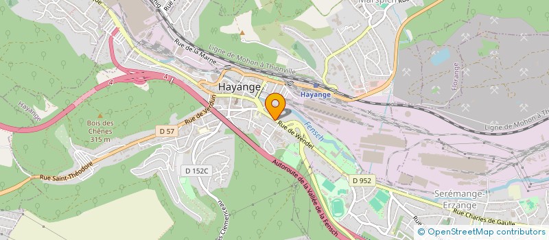 localisation de l'entreprise MADAME EDITE HOXHA  HAYANGE