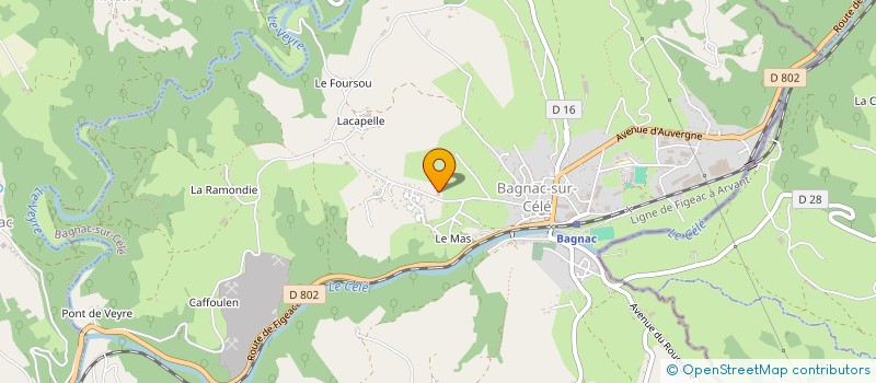 localisation de l'entreprise MADAME EDITH AURIAC  BAGNAC-SUR-CELE