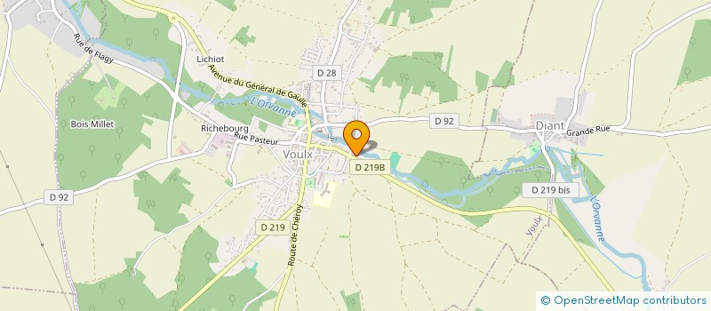 localisation de l'entreprise MADAME EDITH BARNOLE  VOULX