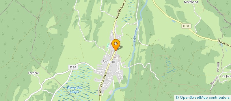 localisation de l'entreprise MADAME EDITH BEREZIAT  BRENOD