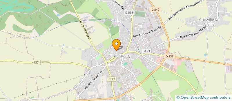 localisation de l'entreprise MADAME EDITH BERNARD  LE NEUBOURG