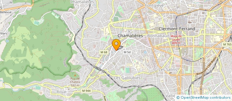 localisation de l'entreprise MADAME EDITH BERRANGER à CHAMALIERES
